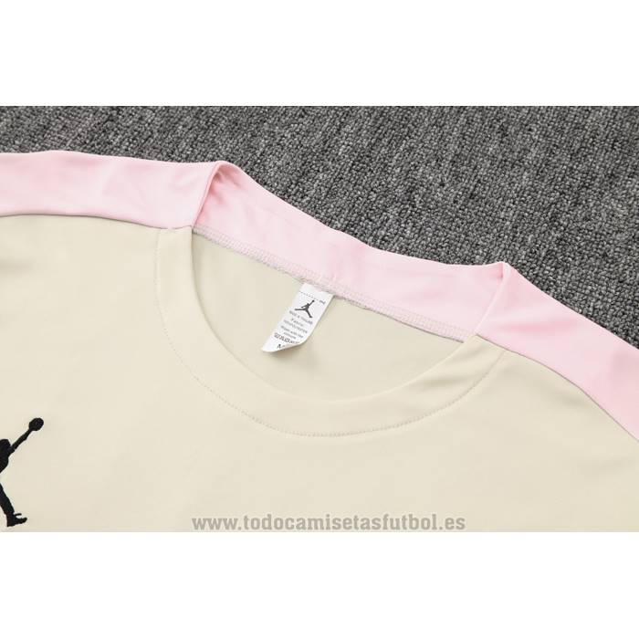 Chandal del Paris Saint-Germain Jordan Manga Corta 2024-2025 Amarillo - Pantalon Corto